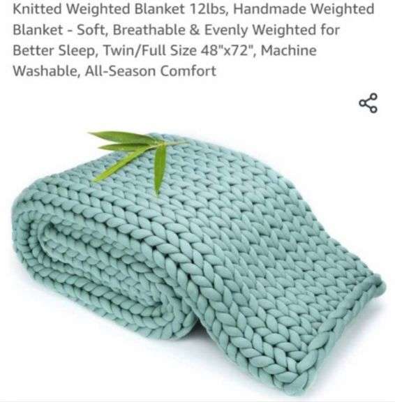 Weighted Blanket for Adults (12 lbs, 48" x 72", ) Cooling Heavy Blanket Microfiber for Sleeping Perfect for 110-130 lbs, Twin Size