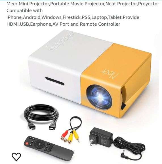 Portable Meer Mini Projector