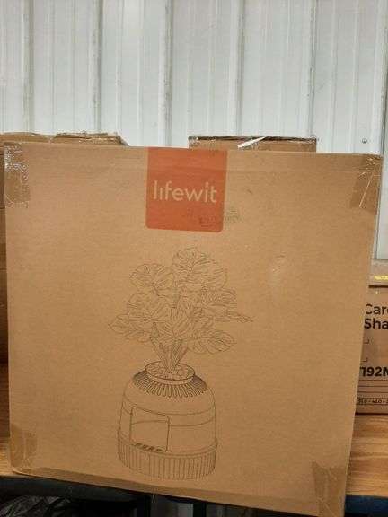 Lifewit Litter Box Cat with Faux Plant & Scoop, Hidden Enclosure Litter Tray with Odor Control & Carbon Filter in Living Room, Bedroom, Corner, White