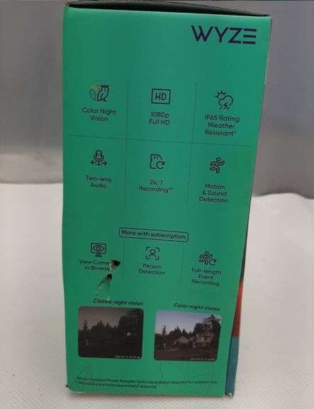 Wyze Cam v3 Wired Cameras 1080p HD Indoor/Outdoor Smart Home Security Camera with Color Night Vision and 2-Way Audio