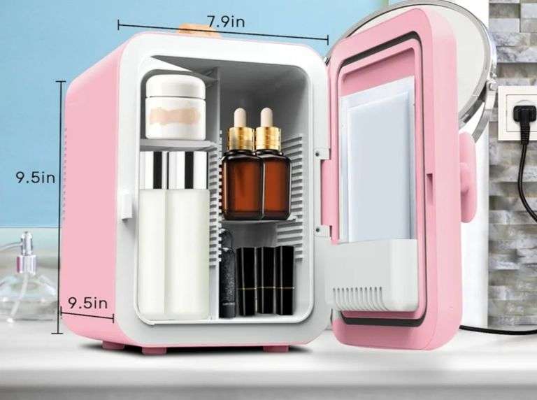 Read! Aidek Cosmetic Makeup Mini Fridge for Skin Care, 4L