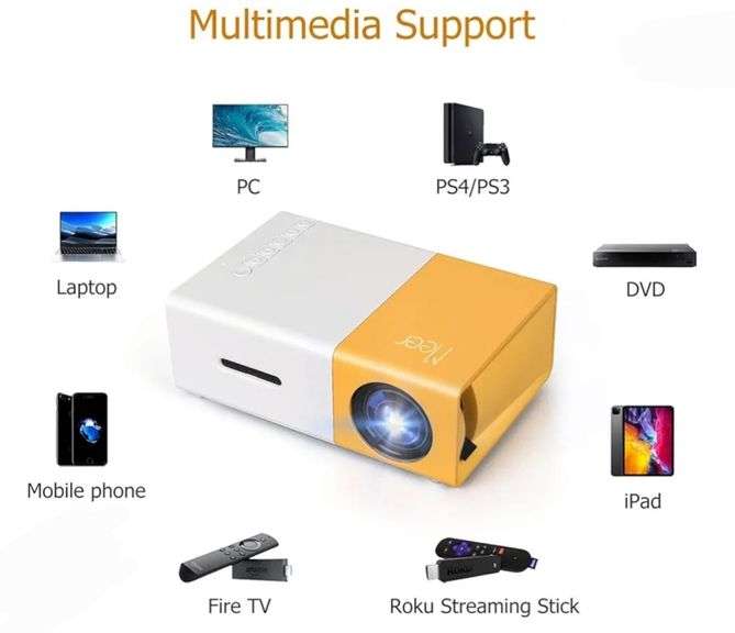 Portable Meer Mini Projector
