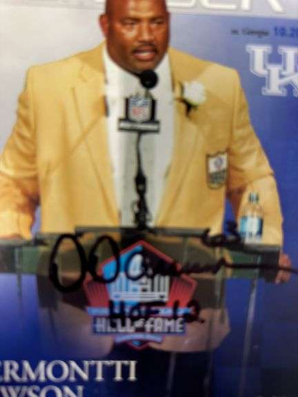 Dermontti Dawson HOF signed Kentucky Magazine