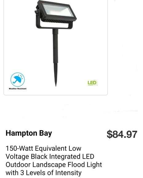 Hampton bay Multi Lumen LED Flood Light