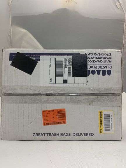 Plasticplace 55-60 Gal. Clear High-Density Trash Bags (Case of 200