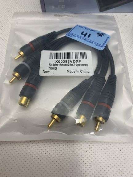 Compact Quad-HD Digital Media Player, RCA Splitter 1Female to 2 Male & More
