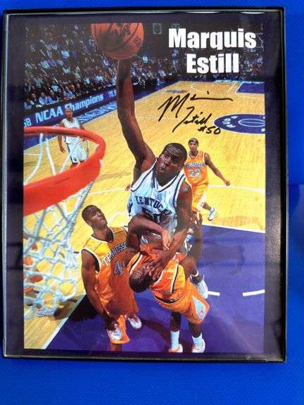 Framed Marquis Estill Signed 8x10