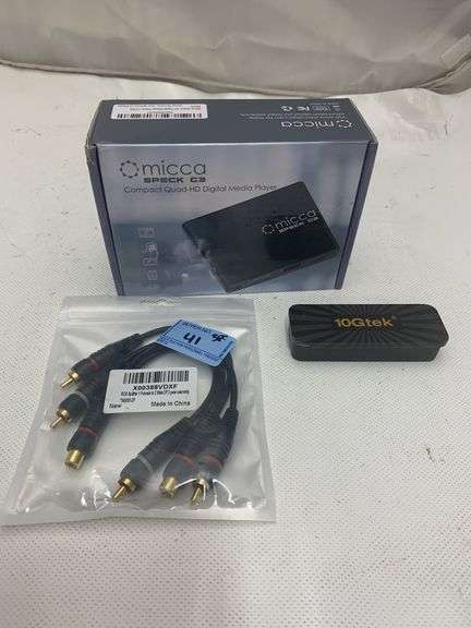 Compact Quad-HD Digital Media Player, RCA Splitter 1Female to 2 Male & More