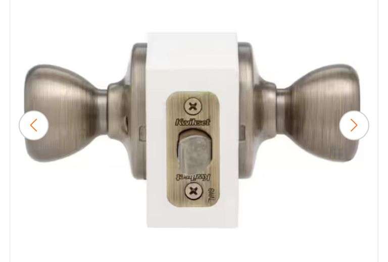 Kwikset Tylo Antique Brass Hall/Closet Door Knob