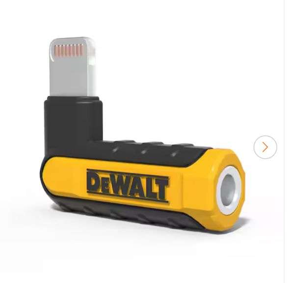 (2) DEWALT
90° Audio Adapter for Lightning