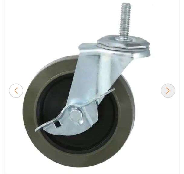 HDX 4 in. Industrial Casters with Bumper (4-Pack)