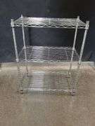 3 Tier Metal Shelf 29.5"Hx23"Lx13"W
