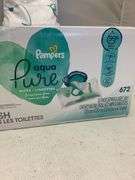 Pampers Baby Wipes 12 Pack 672 Ct & 2-in-1 Go Potty Replacement Bags 30ct