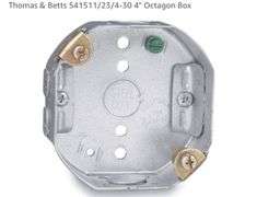 (25) Thomas & Betts 541511/23/4-30 4" Octagon Box