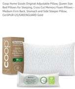 Coop Home Goods Original Adjustable Pillow, Queen Size Bed Pillows for Sleeping