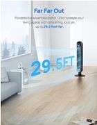 Dreo Tower Fan 42 Inch, Cruiser Pro T1 Quiet Oscillating Bladeless Fan with Remote, 6 Speeds, 4 Modes, LED Display, 12H Timer,