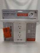 6-Outlet Cordless Wall Extender with 2-USB Ports and 1-USBC Adapter