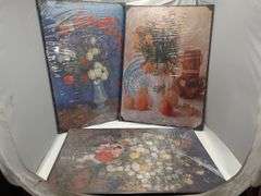 3pc Decorative Floral Wall Decor 27.5"x20"