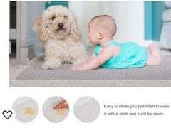 Kuyal Desk Chair Mat for Carpet, 36'' x 48'' Rectangle Transparent Mats for Chairs Good for Desks, Office