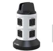 Bell + Howell 4-Outlets / 6 USB Spin Power - The Ultimate Smart Charging Station