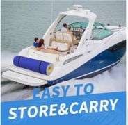 RaDEWAY 144-in x 72-in 6-Seat Yellow&White&Blue Foam Raft