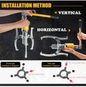 NEWTRY 20 Ton Hydraulic Gear Puller Kit, Wheel Bearing Pulling Separator, 3 Jaw Puller, Vertically & Horizontally