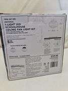 Hampton Bay 1-Light Multi-Finish Ceiling Fan Globe LED Light Kit