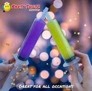 Party Shotz Jello Shot Syringes (Large 2oz with CAPS) Plastic Reusable Shots 60ct