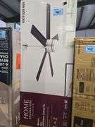 Merwry 52 in. Integrated LED Indoor Brushed Nickel Ceiling Fan with Light Kit and Remote Control