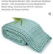 Weighted Blanket for Adults (12 lbs, 48" x 72", ) Cooling Heavy Blanket Microfiber for Sleeping Perfect for 110-130 lbs, Twin Size