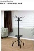Homecraft Furniture
Black 12-Hook Coat Rack