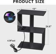 Homesuit End Table with Charging Station