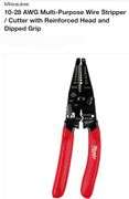 Milwaukee
10-28 AWG Multi-Purpose Wire Stripper / Cutter with Reinforced Head and Dipped Grip