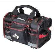 Husky 18 In. Large Mouth Tool Bag With Tool Wall, Black