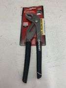 Husky 10 in. Quick Adjusting Groove Joint Pliers with Curved Jaw