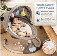 Nova Baby Swing for Newborns - Electric Motorized Infant Swing, Bluetooth Music, 10 Preset Melodies, Remote (2024 Model) - Jool Baby