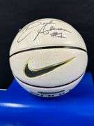 Derek Anderson signed ball/ ball has some dry rot cracking