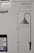 Hampton Bay Low Voltage 100 Lumens Galvanized Outdoor Integrated LED Farmhouse Path Light; Weather/Water/Rust Resistant