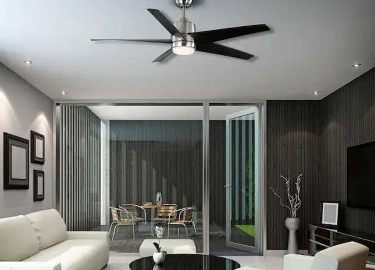 Mena 54 in. White Color Changing Integrated LED Indoor/Outdoor Brushed Nickel Ceiling Fan with Light Kit and Remote