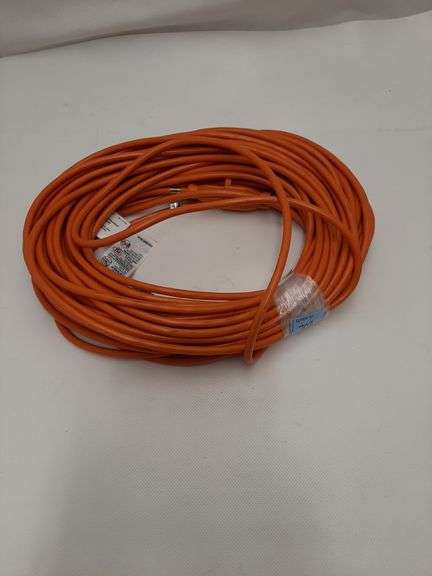 HDX 100 ft. 16/3 Light Duty Indoor/Outdoor Extension Cord, Orange