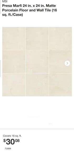 Pallet (Approximately 30 boxes) of MSI Presa Marfi 24 in. x 24 in. Matte Porcelain Floor and Wall Tile (16 sq. ft./Case)