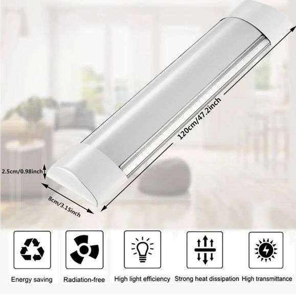 Sararoom 4ft Led Ceiling Light Fixture 40W LED Shop Light