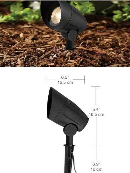 Hampton Bay Low Voltage 50-Watt Black Outdoor Landscape Flood Light T3 Halogen Bulb