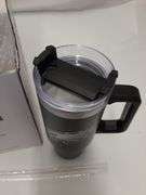 30oz tumbler with handle, football insulated coffee mug with lid and straw stainless steel travel mug for philadelphia