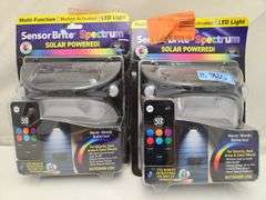 (2) Solar Powered LED Motion Activated Lights