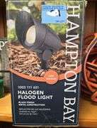 Hampton Bay Low Voltage 50-Watt Black Outdoor Landscape Flood Light T3 Halogen Bulb