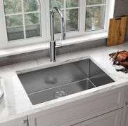 Single Bowl Stainless Steel Kitchen Sink With Strainer & Drying Rack，30" X 16.5" X 9" Sink
