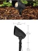 Hampton Bay Low Voltage 50-Watt Black Outdoor Landscape Flood Light T3 Halogen Bulb