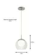 Home Decorators Collection Melinda 40-Watt Equivalence Chrome Integrated LED Mini Pendant