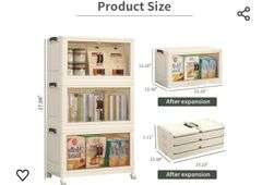 Storage Bins with lids,3 Packs 61 Quart Plastic Storage Bin,Foldable Storage